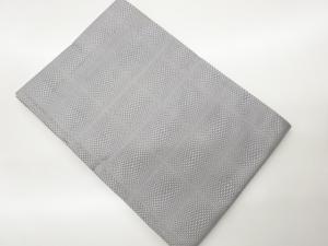 未使用品　格子模様織出し名古屋帯